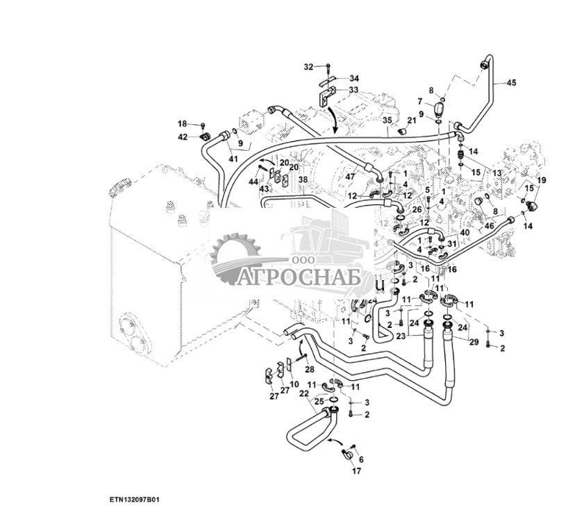 Трубопроводы гидравлического насоса, стандартный расход, без PTO (12) ( - 800133) - ST831747 652.jpg